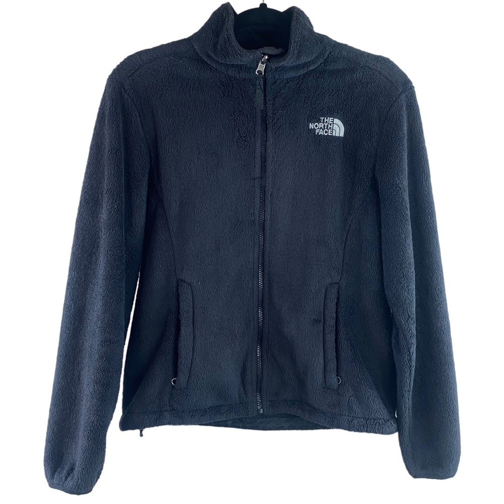 THE NORTH FACE Women’s Fuzzy Fleece Black Full Zip Jacket Size‎ Small